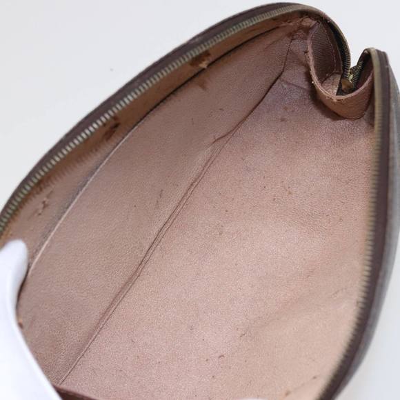 LOUIS VUITTON Monogram Trousse Demi Ronde Cosmetic Pouch M47520 LV Auth 78014 - Picture 9 of 16